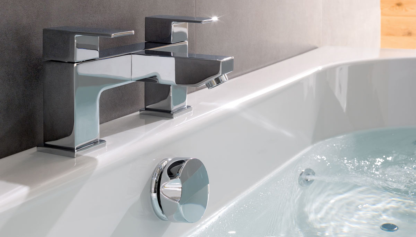 Whirlpool bath jet close up