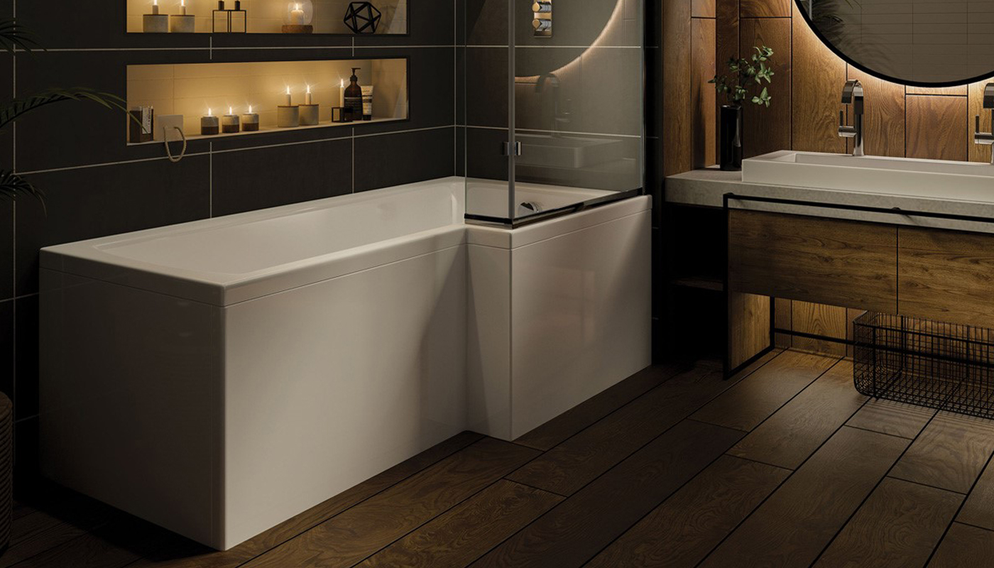 Trojan Solarna L Shape Bath
