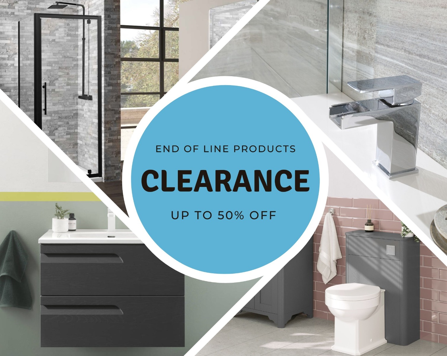 Clearance sale banner for desktop