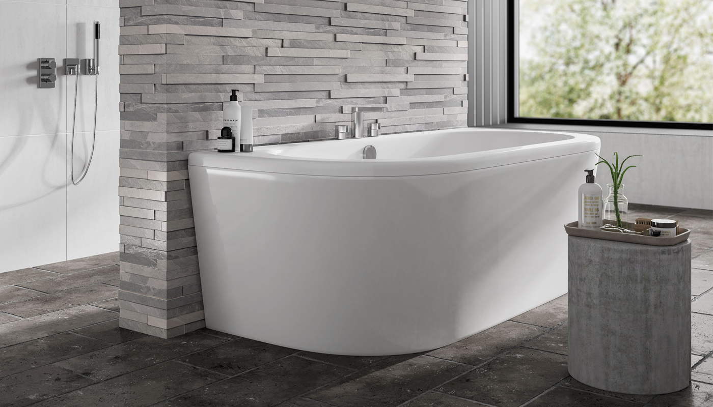 Trojan D Shape Bath