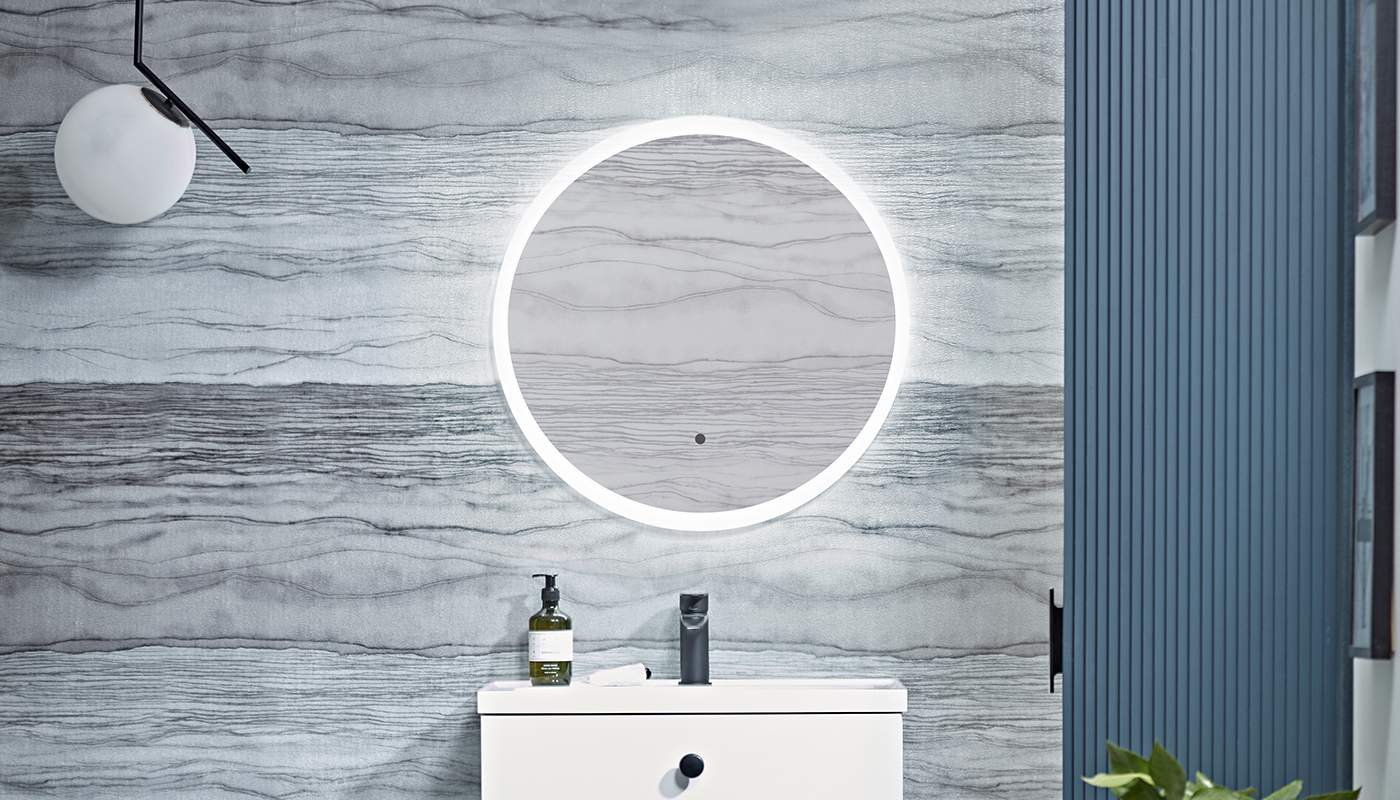Tavistock Aster Ultra Slim Round LED Illuminated Mirror 600 x 600mm