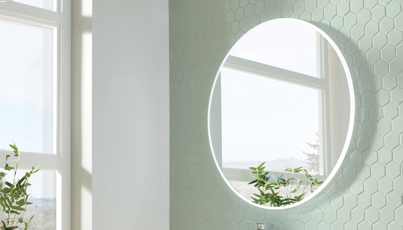 Bathroom Trend - Round Illuminated Mirrors