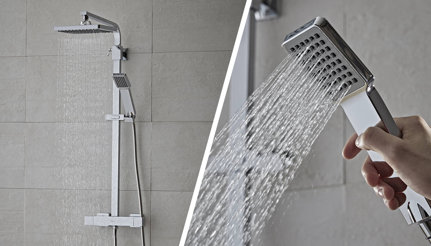 family friendly thermostatic sliding shower