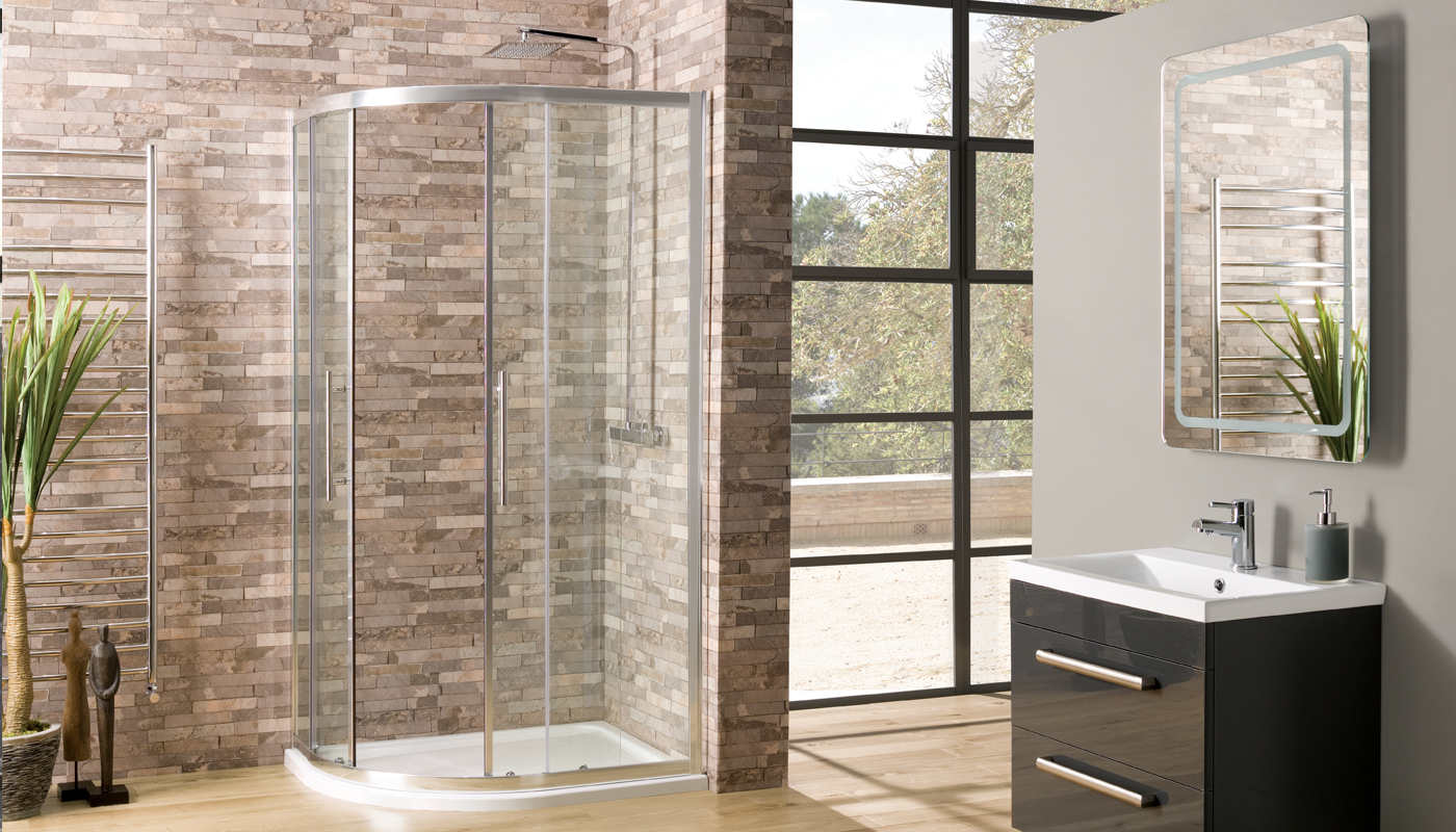 small offset quadrant shower enclosure