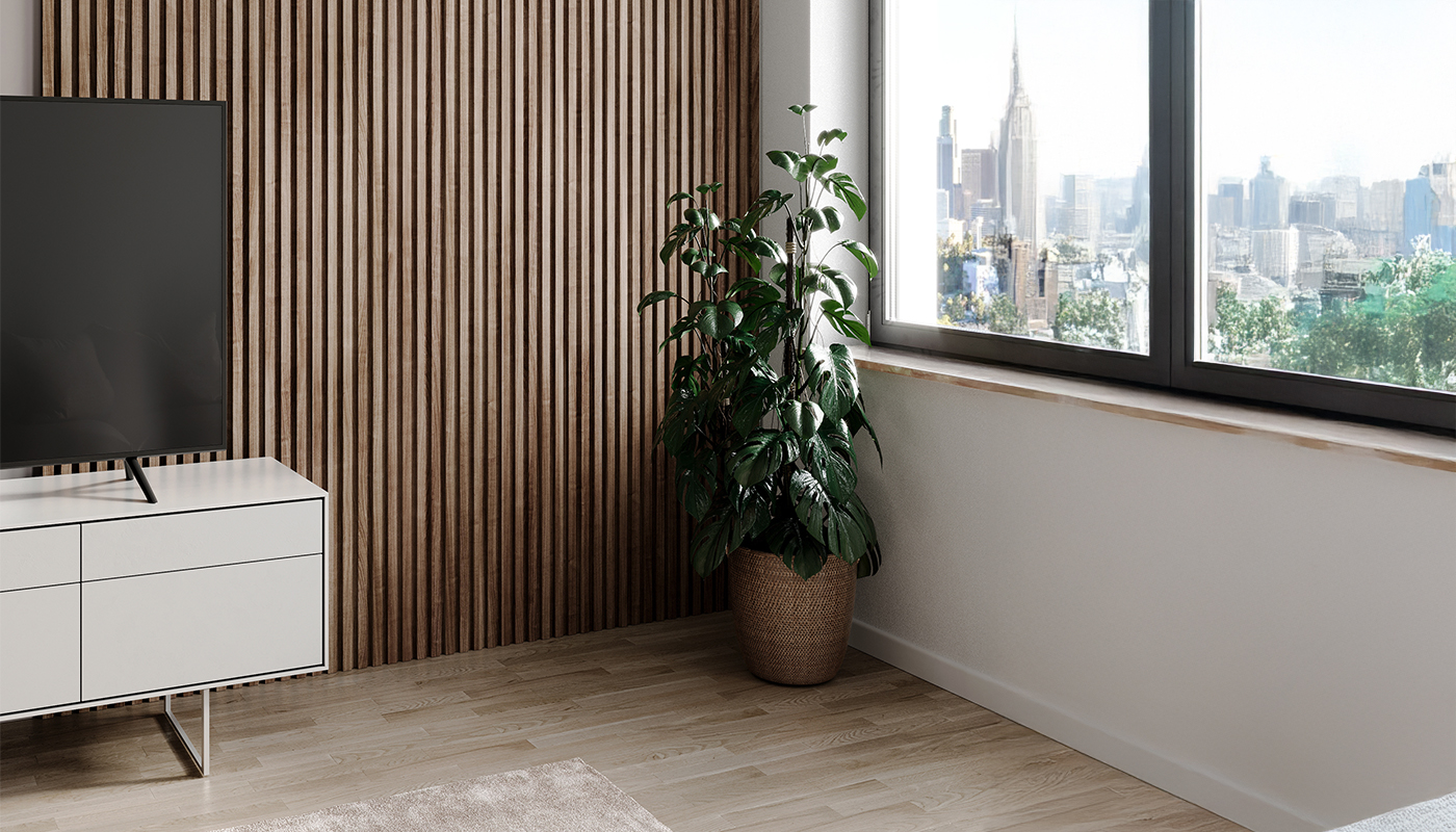 Eco-friendly and durable Slatwall panels for feature walls